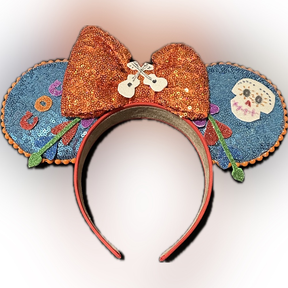 Coco Inspired Sequin Minnie Mouse Ears Headband